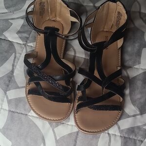 Sonoma Black Strappy Kids Sandals